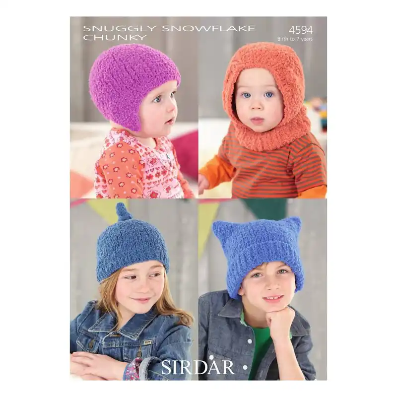 Sirdar Snowflake Chunky Hats Digital Pattern 4594 Must Have