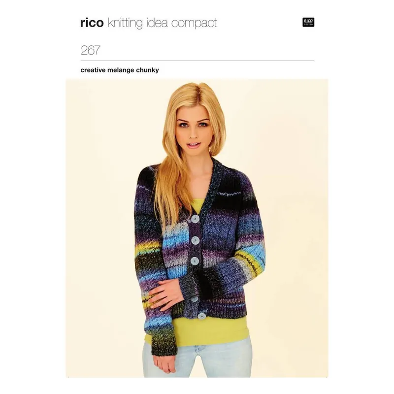 Rico Creative Melange Chunky Cardigan Digital Pattern 267 Best Price