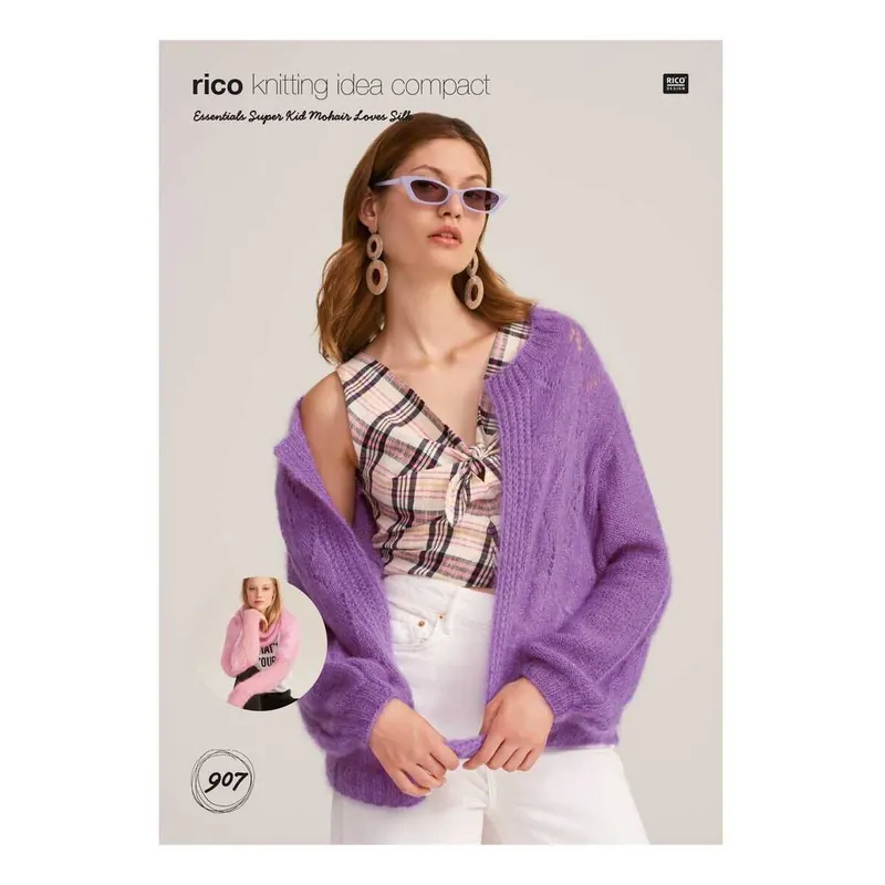 Rico Super Kid Mohair Cardigan Digital Pattern 907 Order Now