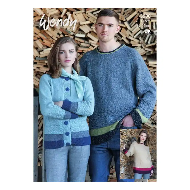 Wendy Pixile DK Sweater and Scarf Digital Pattern 5990 Affordable