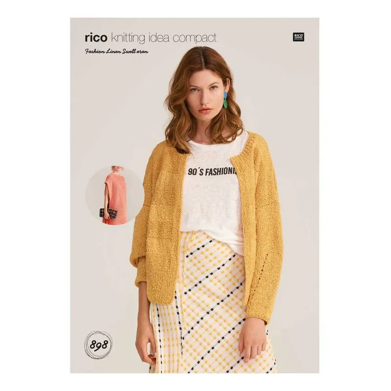 Seasonal Sale Rico Fashion Linen Swell Poncho and Cardigan Digital Pattern 898