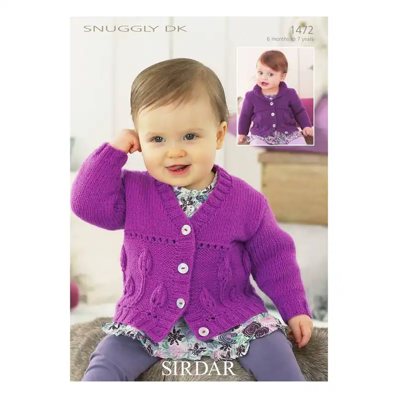 Discount Sirdar Snuggly DK Cardigans Digital Pattern 1472