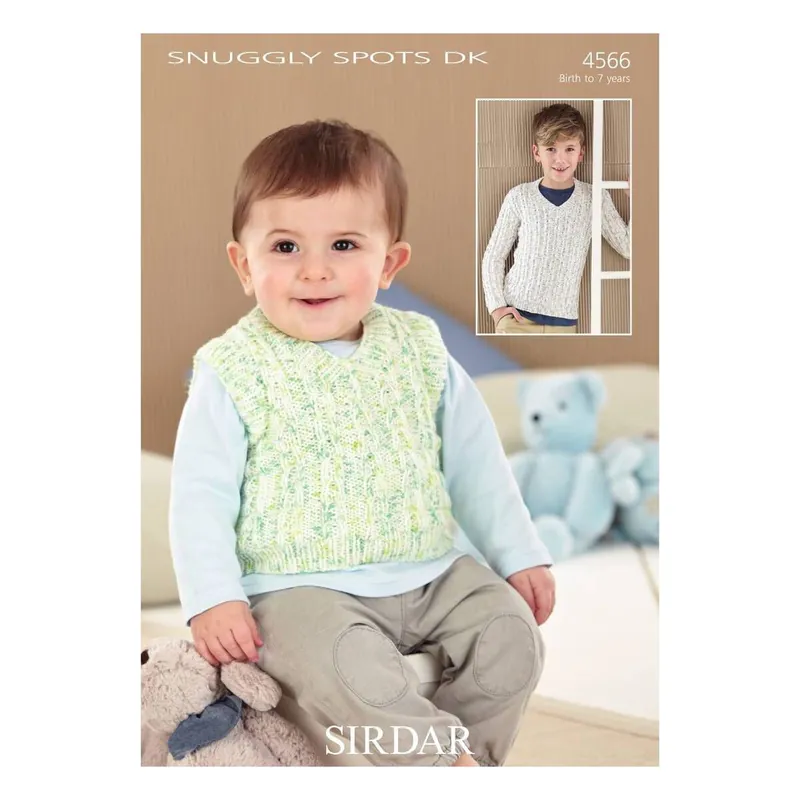 Genuine Sirdar Snuggly Spots DK Jumper and Tank Top Digital Pattern 4566