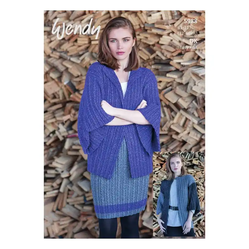 Wendy Pixile DK Ladies' Kimono and Skirt Digital Pattern 5988 High Quality