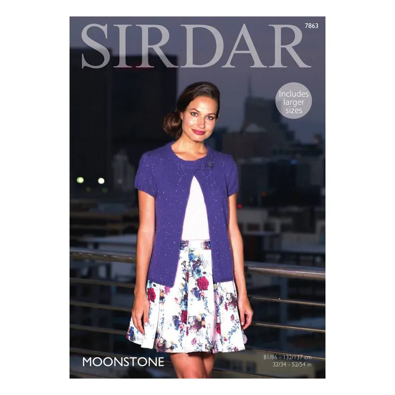 Crafted Sirdar Moonstone Cardigan Digital Pattern 7863