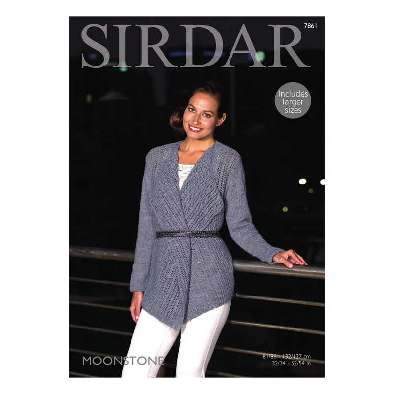 Sirdar Moonstone Wrap Cardigan Digital Pattern 7861 Buy Today