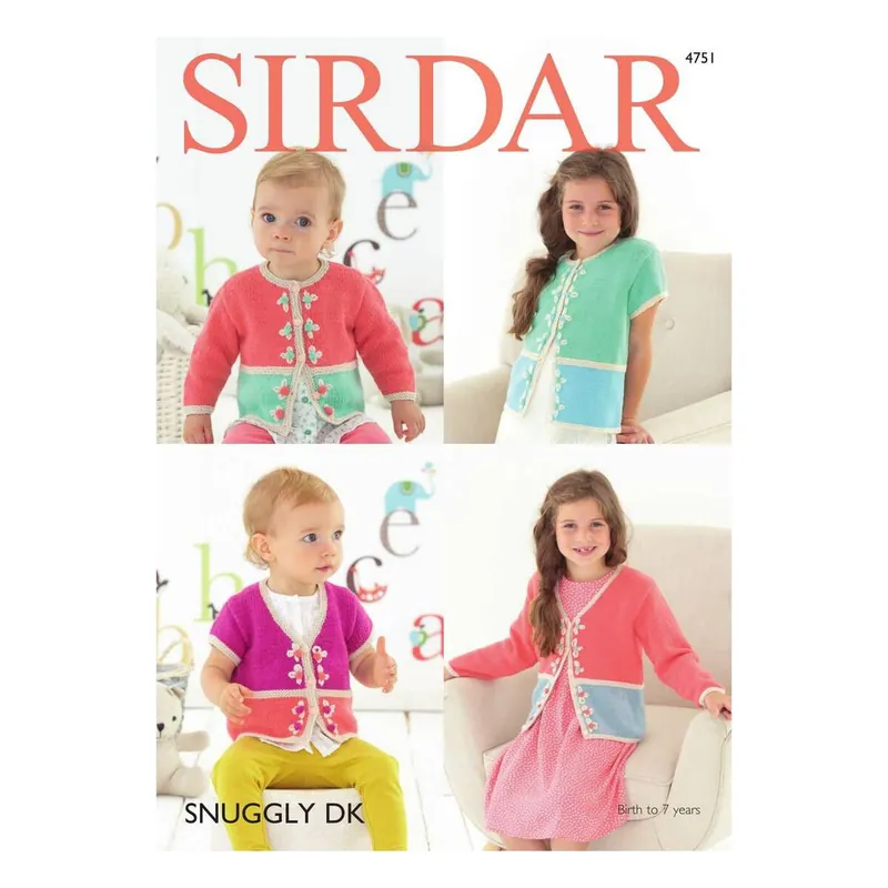 Sirdar Snuggly DK Cardigans Digital Pattern 4751 Discount