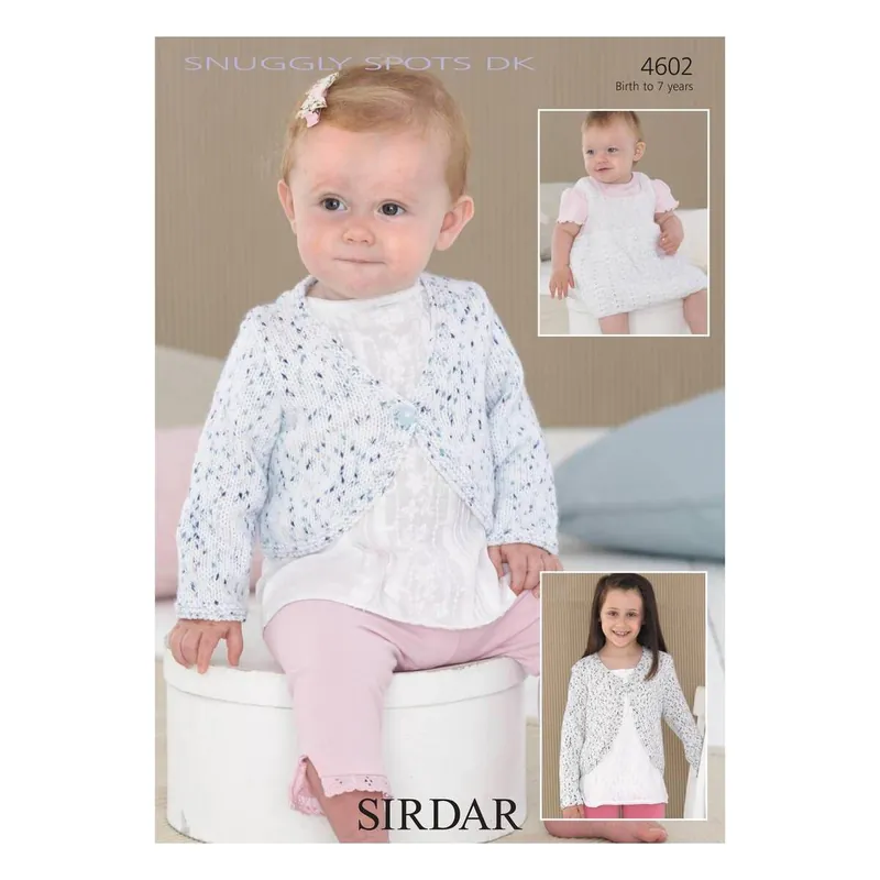 Wholesale Sirdar Snuggly Spots DK Cardigan Digital Pattern 4602