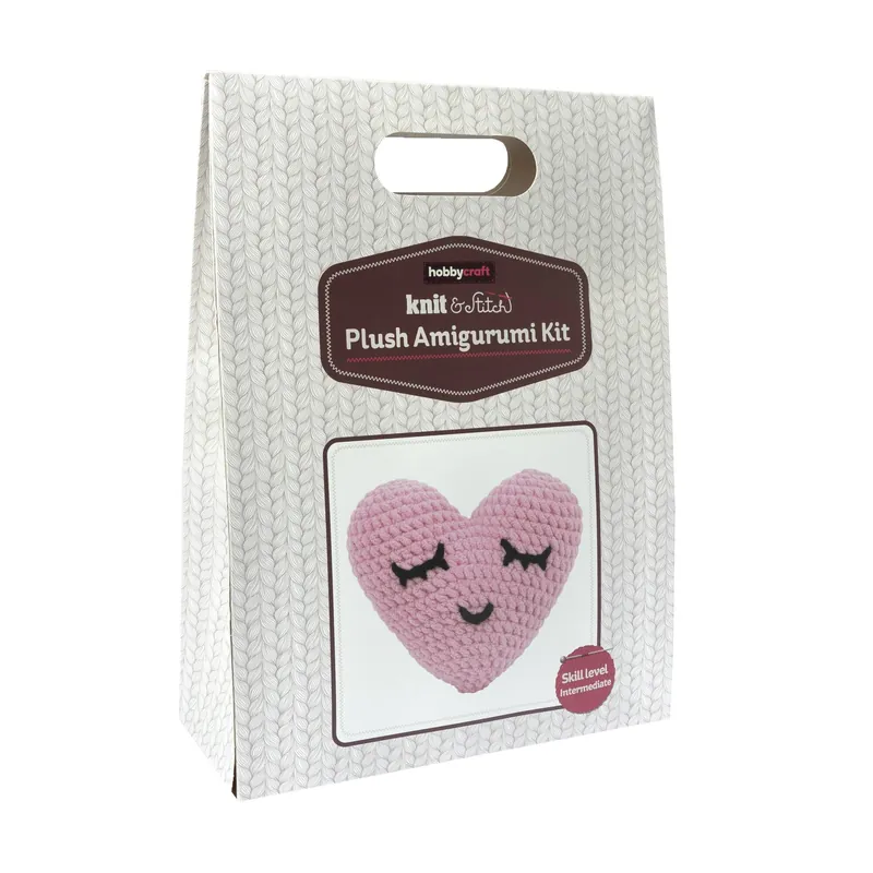 Mini Heart Plush Amigurumi Kit Weekend Sale