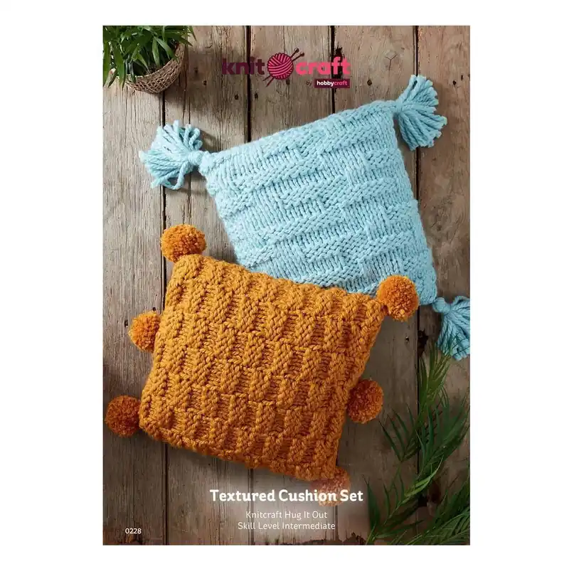 Knitcraft Textured Cushion Set Pattern 0228 Same Day Shipping