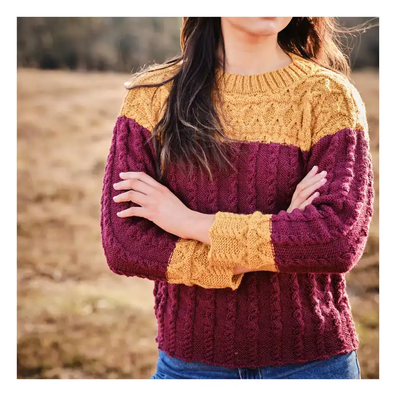 Knitcraft Broken Honeycomb Jumper Pattern 0210 Buy Today