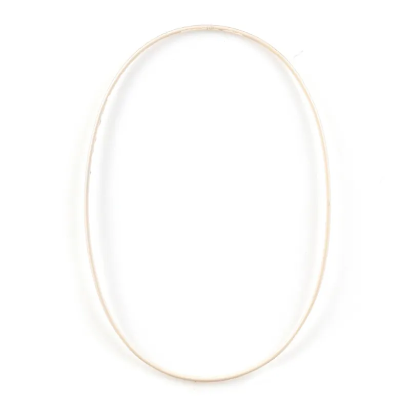 Secure Checkout Macramé Metal Oval Frame 28cm