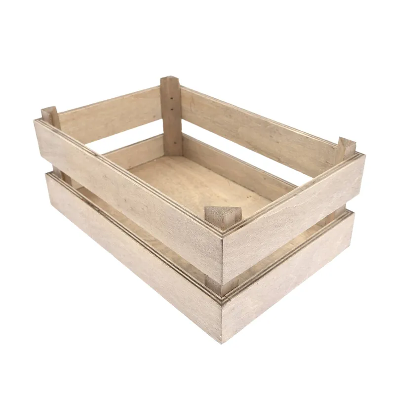Mini Natural Wooden Crate 24cm x 16cm x 10cm While Supplies Last