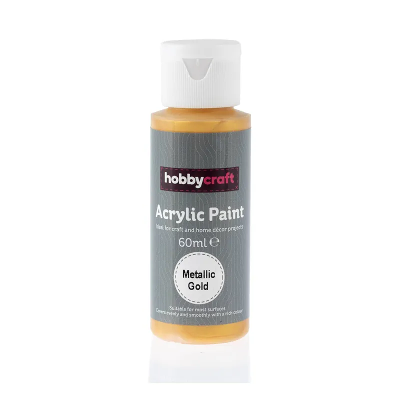 Last Chance Metallic Gold Acrylic Craft Paint 60ml