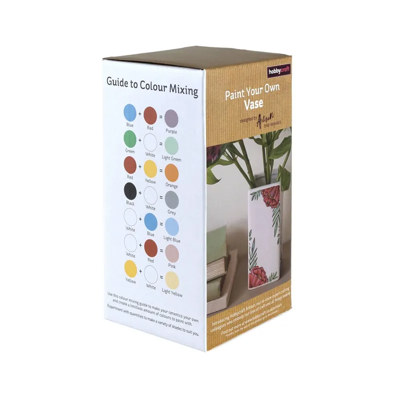 Artisan Paint Your Own Flower Vase Set Limited Edition