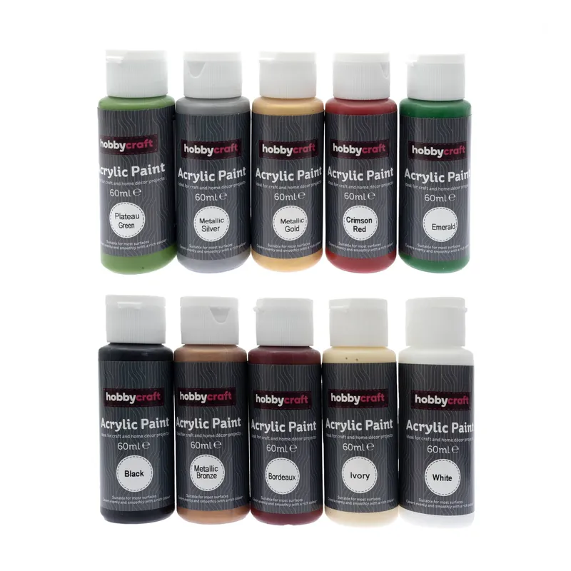Next Day Delivery Seasonal Acrylic Craft Paint 60ml 10 Pack
