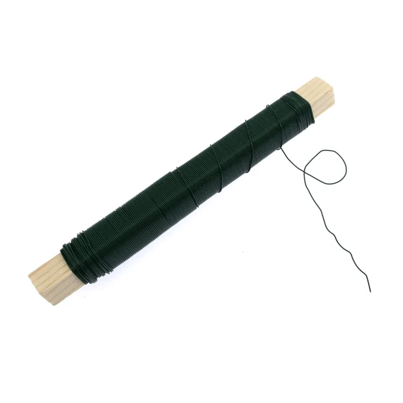 Buy Online Moss Green Metallic Wire 0.5mm x 25m