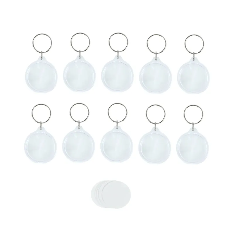 Editor’s Pick Clear Circle Keyrings 10 Pack