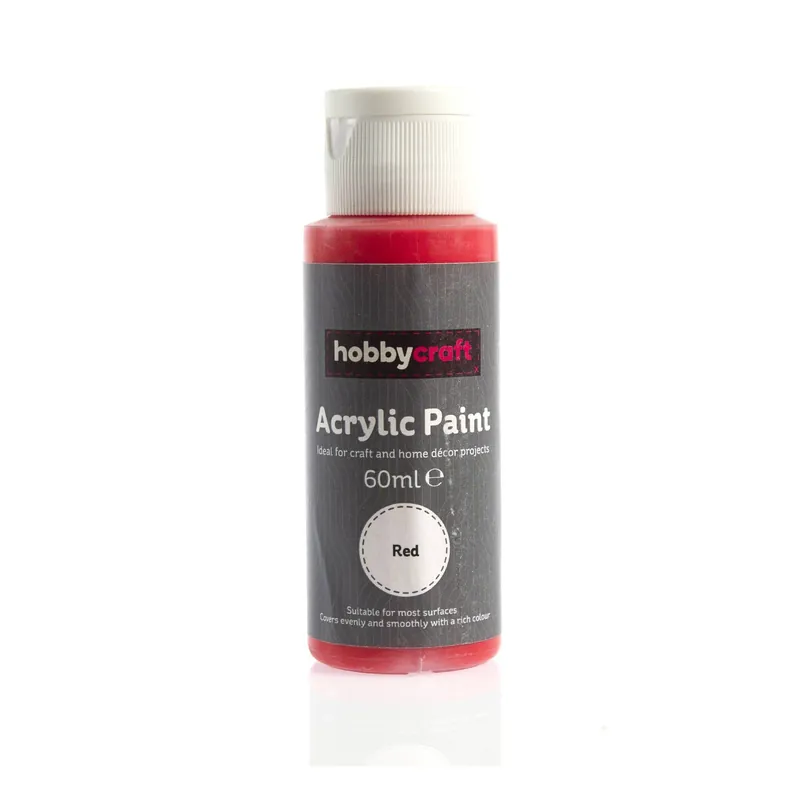 Free Shipping Red Acrylic Craft Paint 60ml
