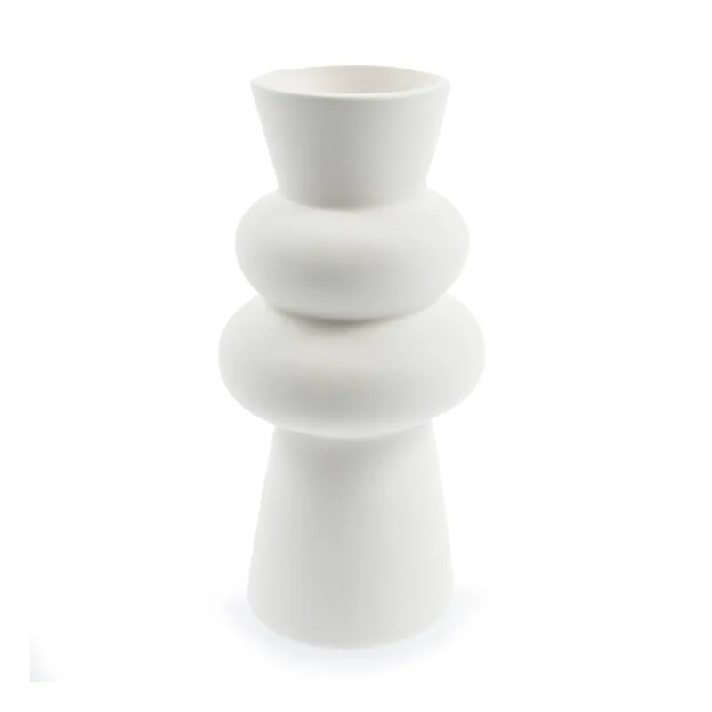 Special Discount Ceramic Curved Vase 8cm x 17cm