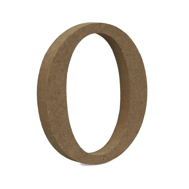 MDF Wooden Letter O 8cm Discount