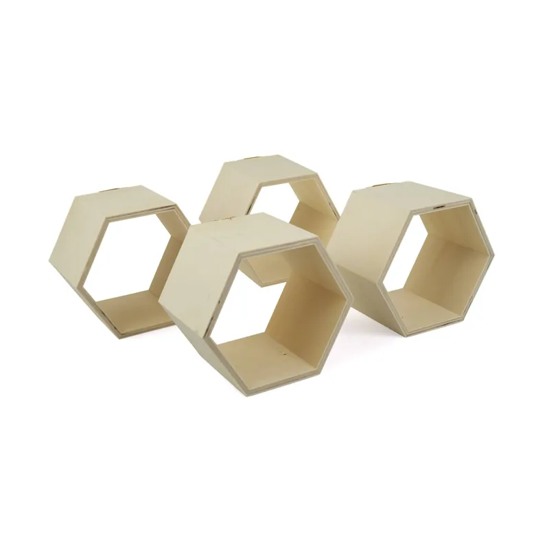 Special Discount Wooden Hexagon Set 4 Pack