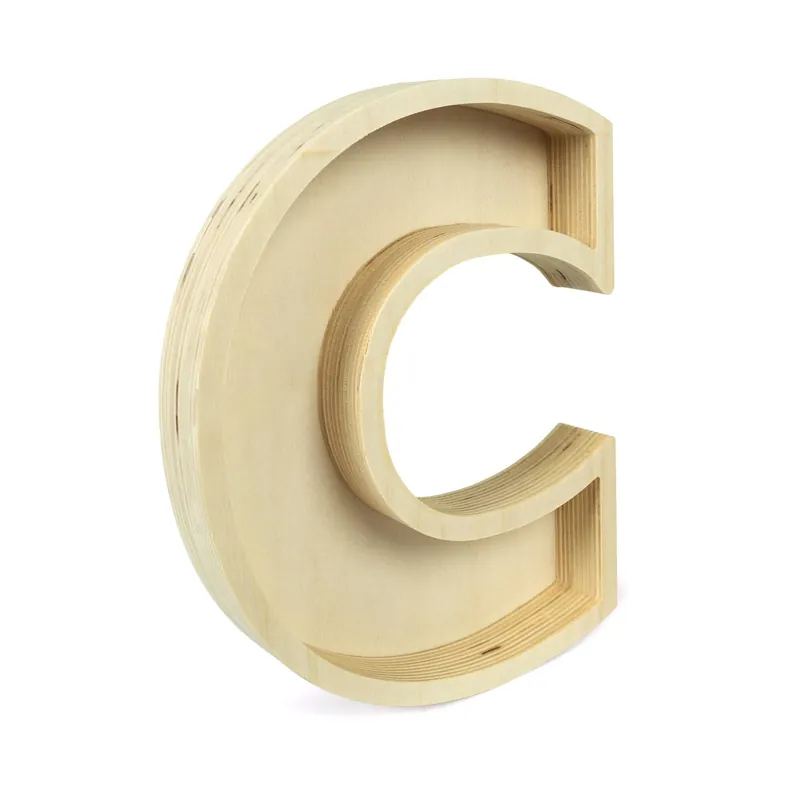 In Demand Wooden Fillable Letter C 22cm