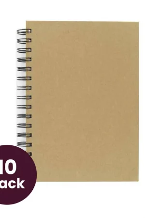 A5 Kraft Lined Notebook 10 Pack Last Chance