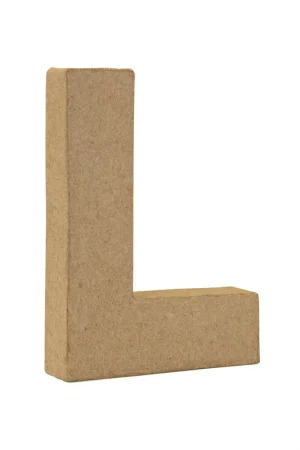 Affordable Mini Mache Letter L 10cm