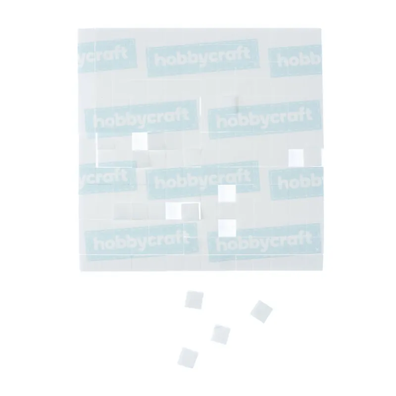 Adhesive Foam Pads 7mm x 7mm x 2mm 196 Pack Reduced Price