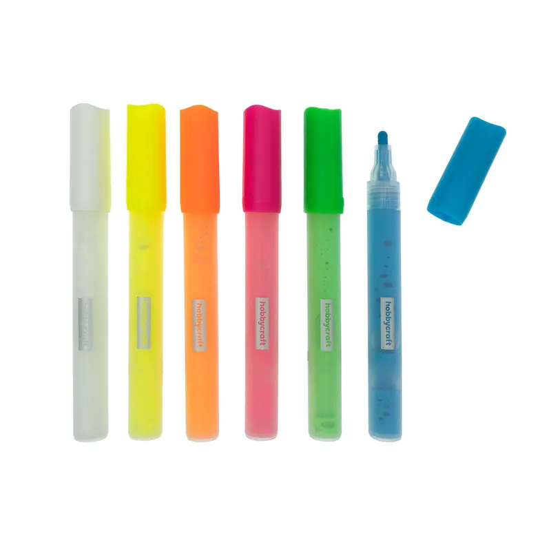 Budget Liquid Chalk Marker Pens 6 Pack