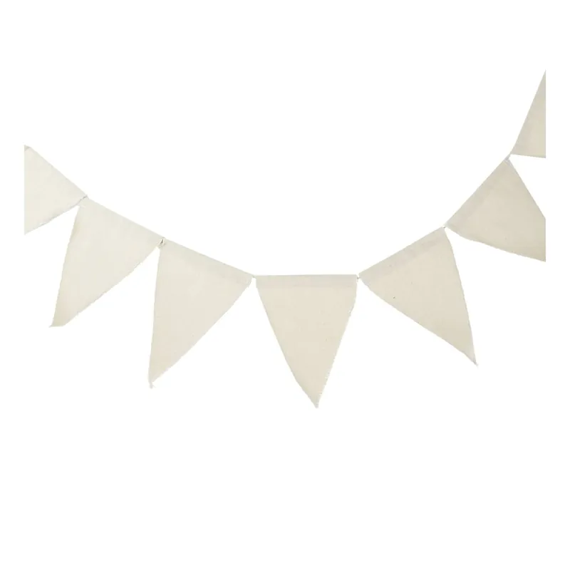 Natural Cotton Canvas Bunting with Finished Edges Affordable