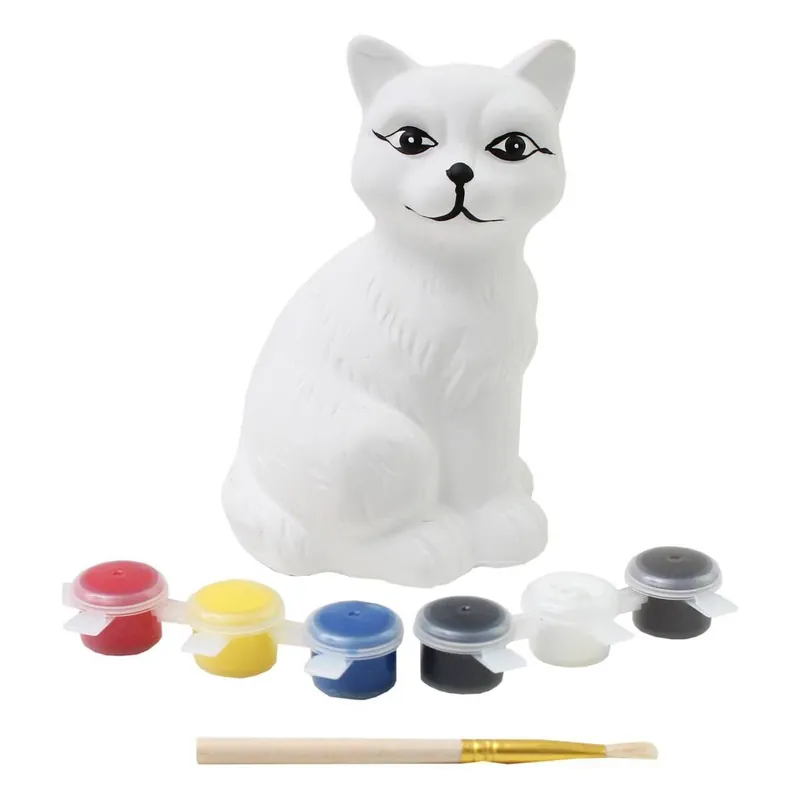 Buy Direct Paint Your Own Cat Money Box