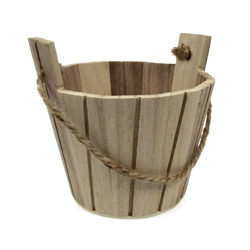 Price Cut Wooden Bucket 13cm