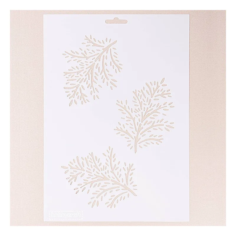 Top Pick Leafy Branch Stencil 21cm x 29cm