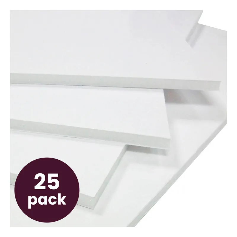 Authentic White Foam Board A1 25 Pack Bundle