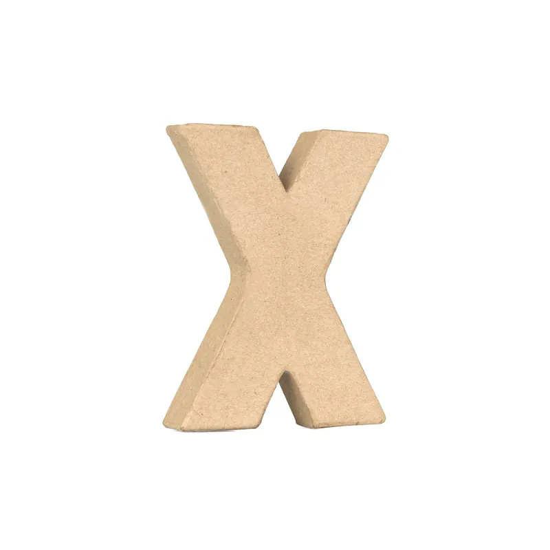 Factory Price Mini Mache Letter X 10cm