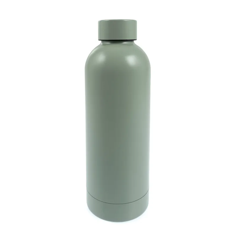 High Quality Khaki Matt Metal Water Bottle