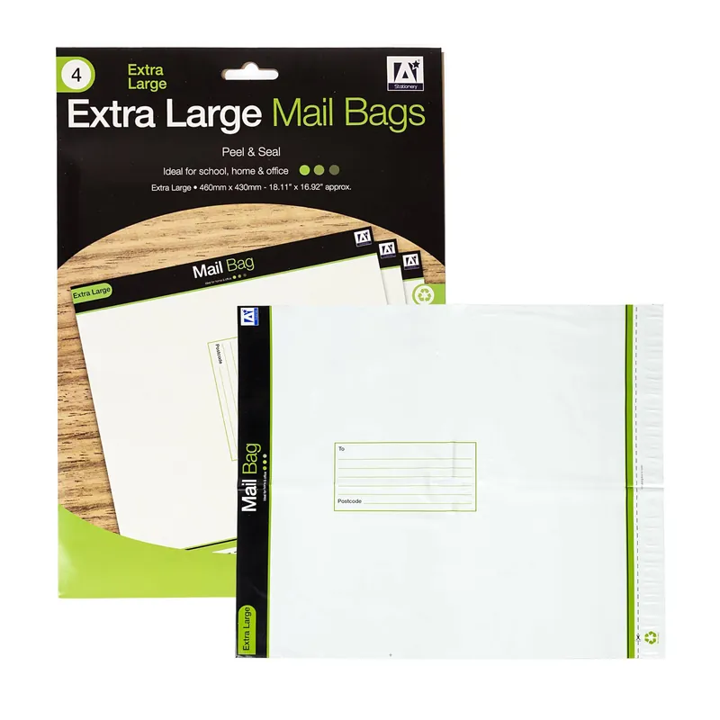 Extra Large Mail Bags 4 Pack Trusted Brand