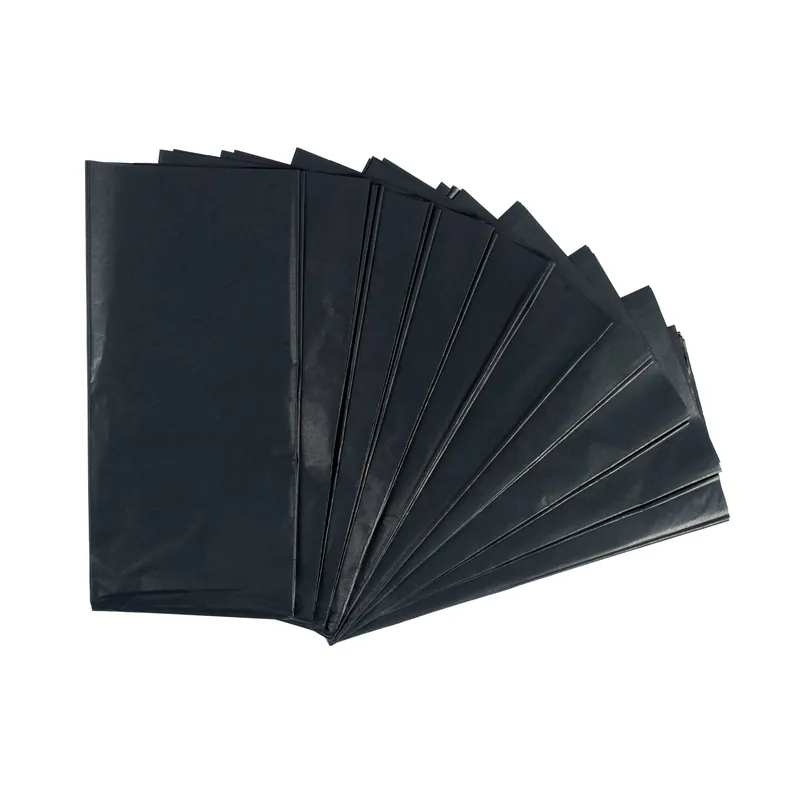 Black Tissue Paper 65cm x 50cm 10 Pack Fresh Stock