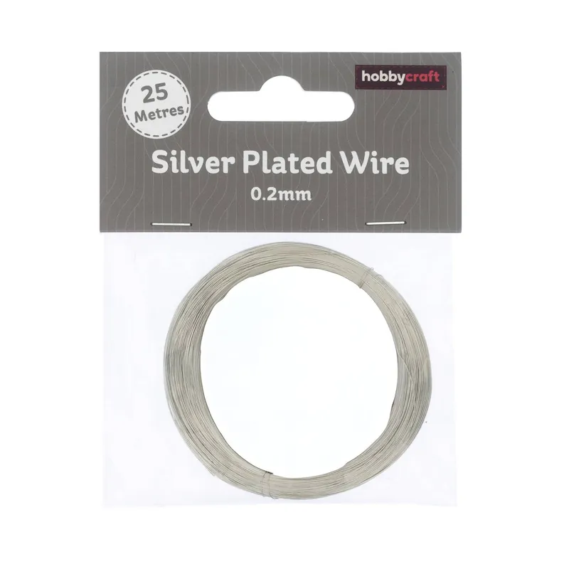 Special Discount Silver Plated Wire 0.2mm 25 m