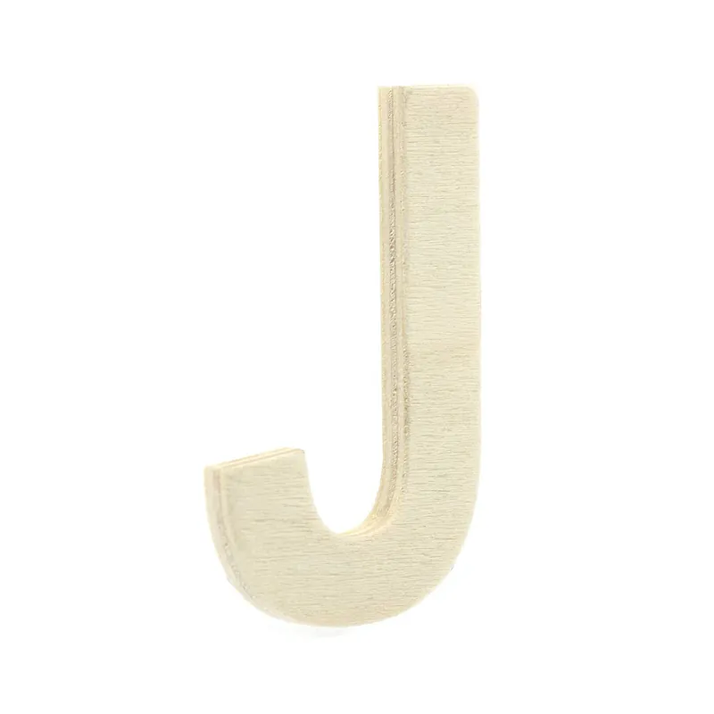 Small Wooden Letter J 6.5cm Warranty Included