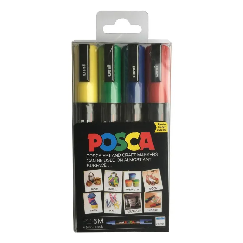 Big Sale Uni-ball Posca Marker Pens PC 5M 4 Pack
