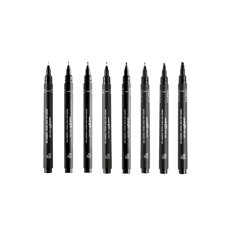 Free Delivery Uni-ball PIN Calligraphy Collection Hand Lettering 8 Pack