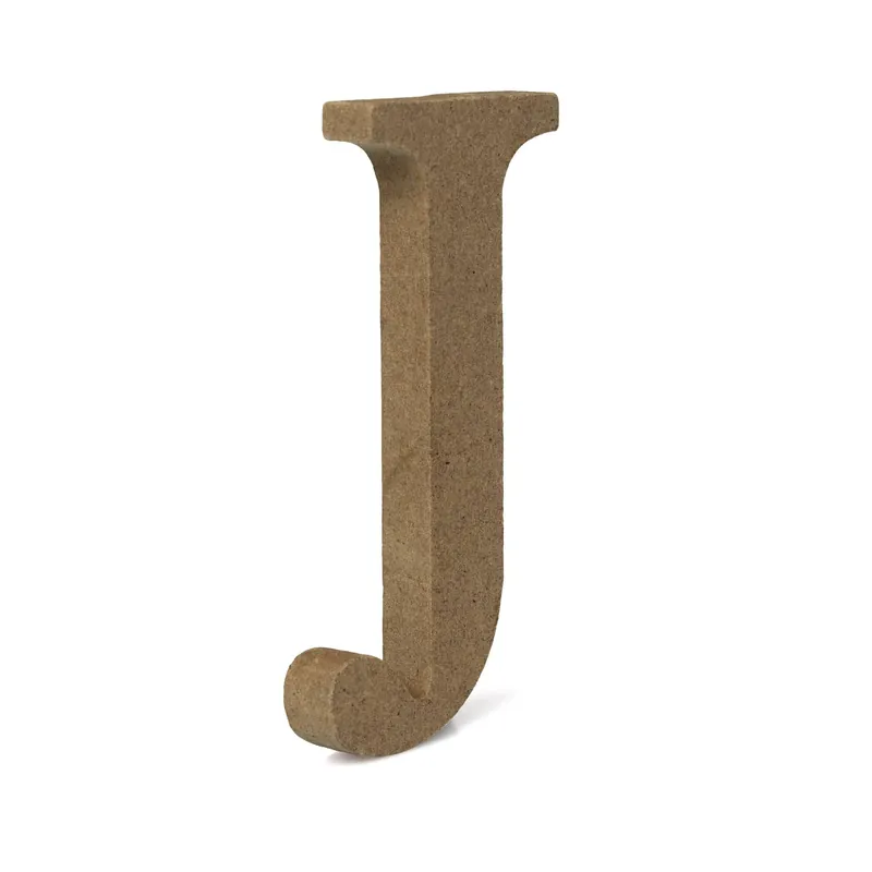Secure Checkout MDF Wooden Letter J 8cm