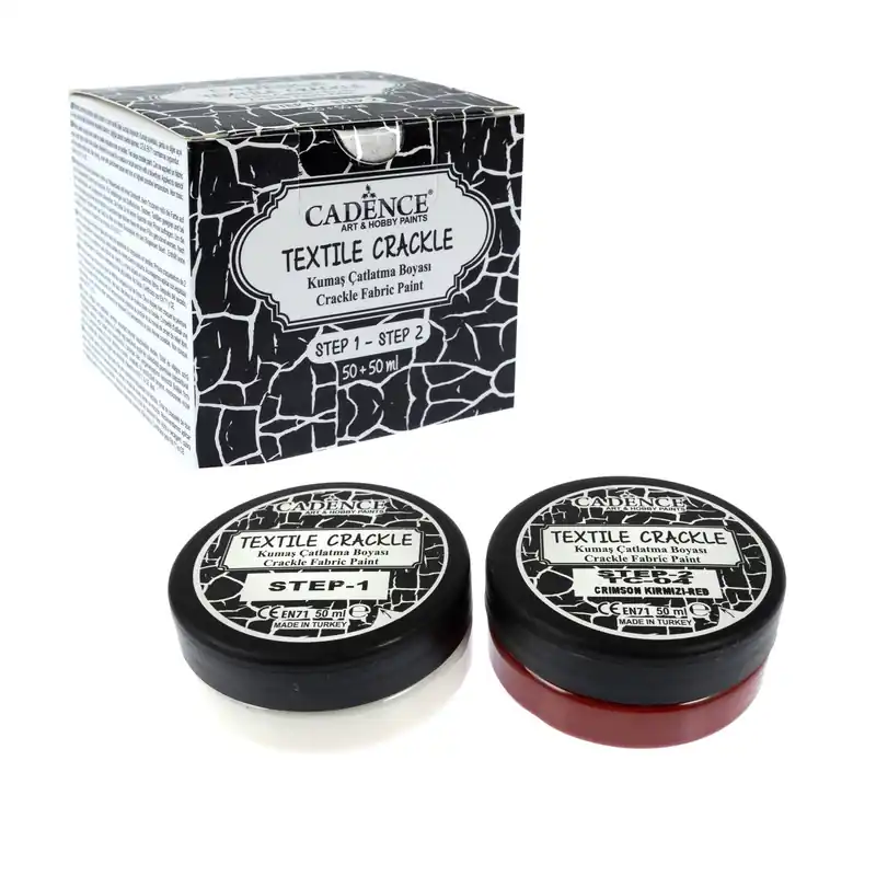 Cadence Crimson Red Textile Crackle Set Seasonal Sale