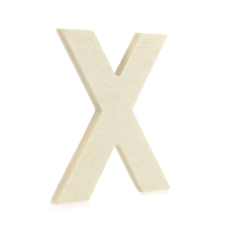 Small Wooden Letter X 6.5cm Super Sale