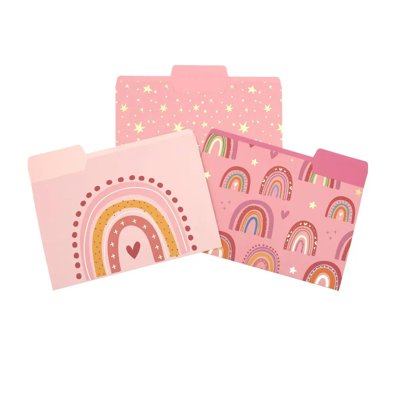 Rainbow File Folders A4 3 Pack Today Only