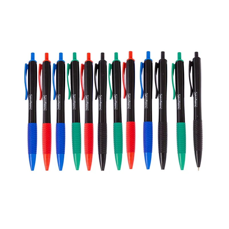 Hot Picks Assorted Fine Ballpoint Pens 12 Pack