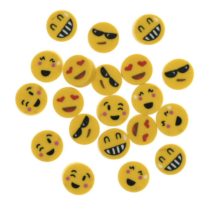 Certified Mini Emoji Erasers 20 Pack